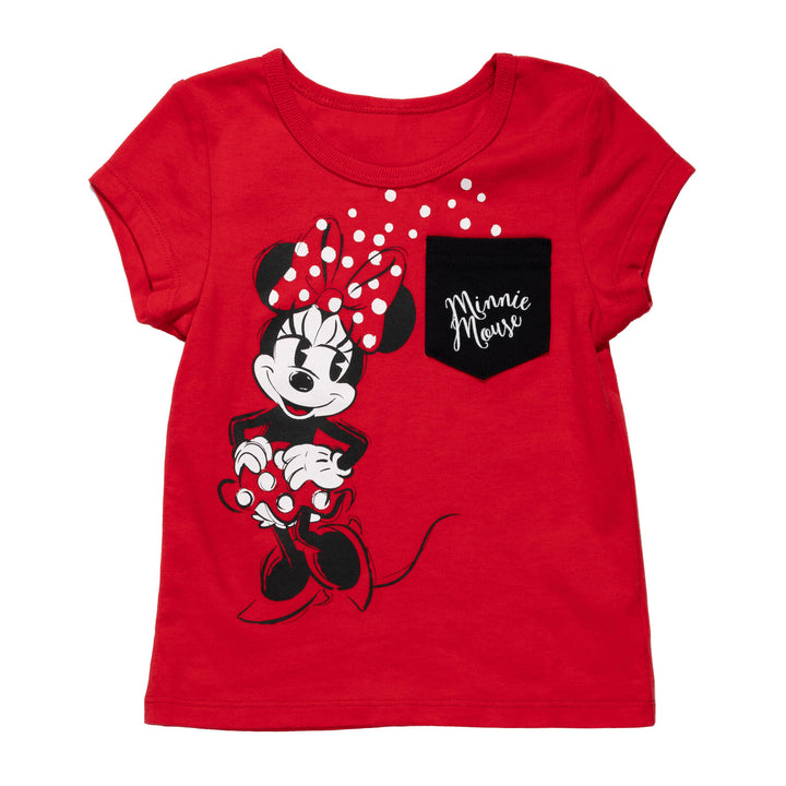 Minnie Mouse Girls' T-Shirt Red Black