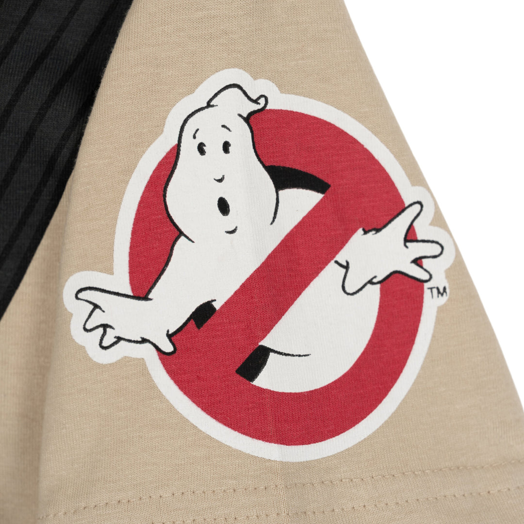 Ghostbusters Men's Cosplay Hooded T-Shirt Uniform Tan