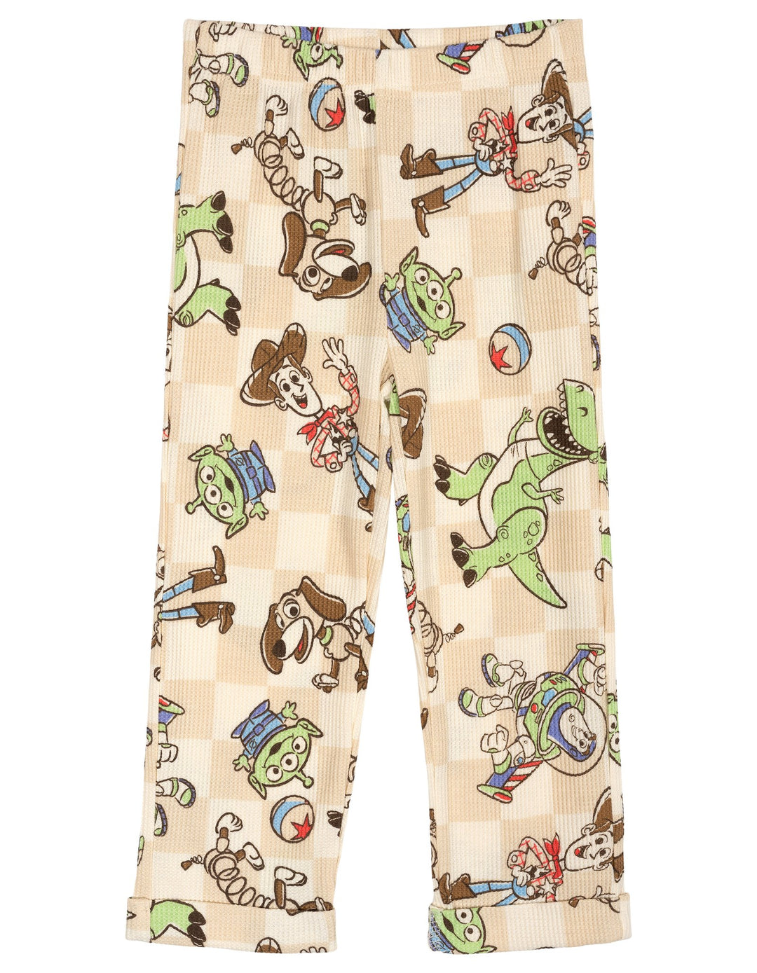 Disney Toy Story Boys' Loungewear 2-Piece Sweatshirt and Pants Set Gingham