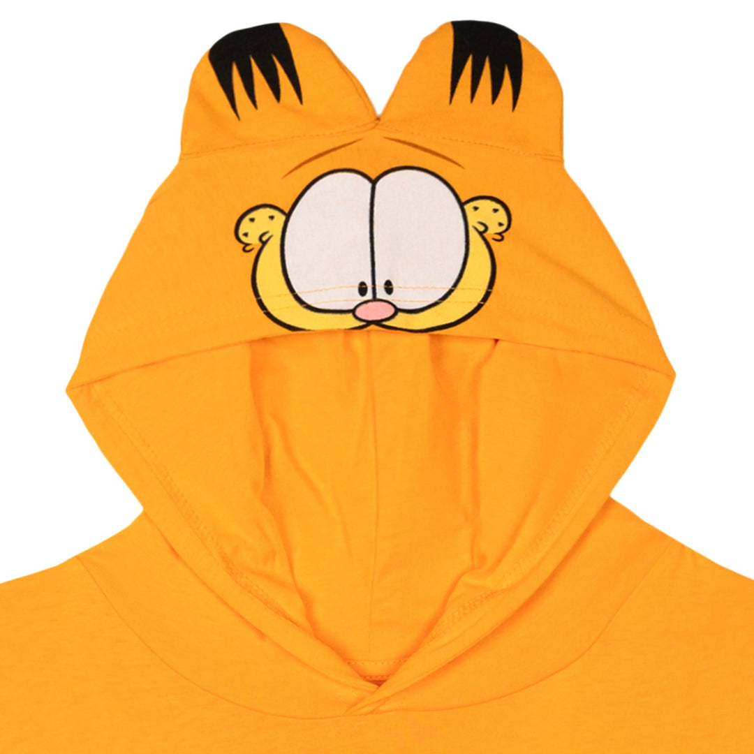 Garfield Cosplay Hooded T-Shirt Orange