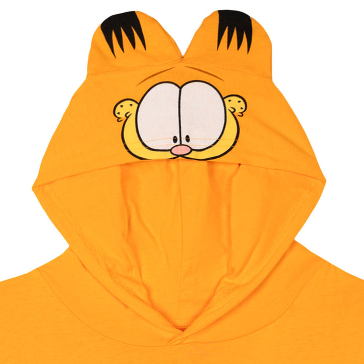 Garfield Cosplay Hooded T-Shirt Orange