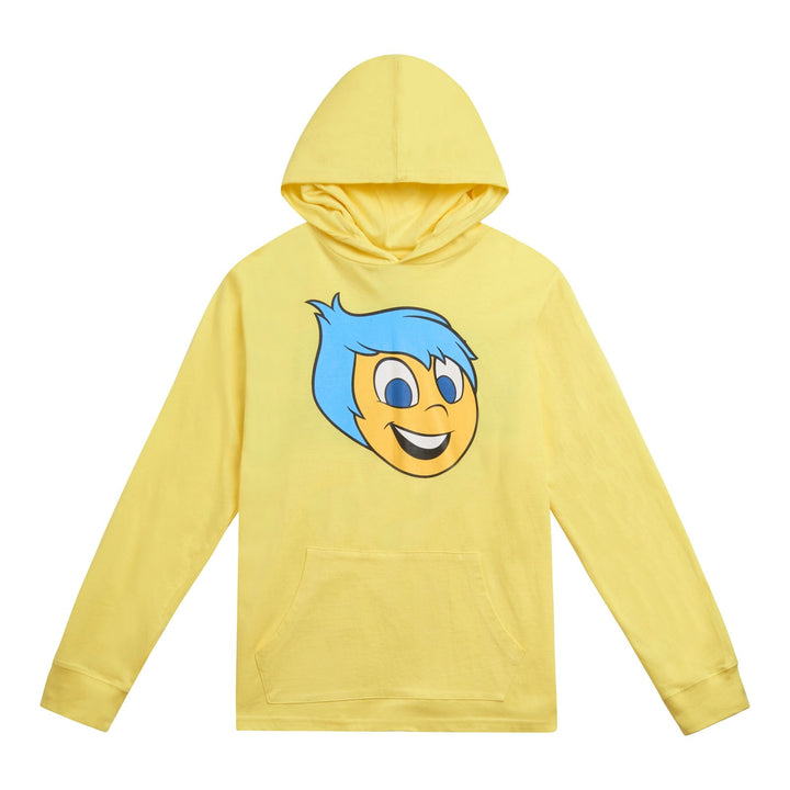 Inside Out Joy Boys' Jersey Hooded Long Sleeve Tee Bright Yellow
