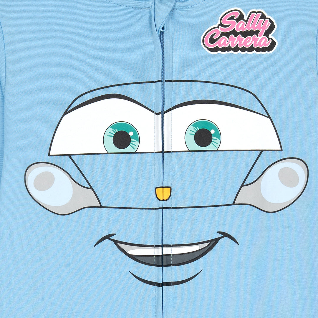 Cars Girls' Cosplay Hooded One Piece Sally Light Blue