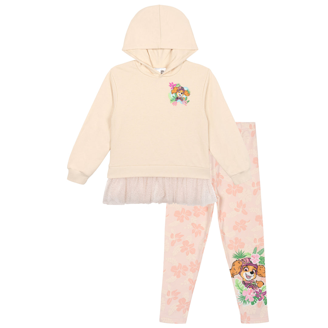 Paw Patrol Girls' 2-Piece Fleece Hoodie and Leggings Set Skye Marshall Pink