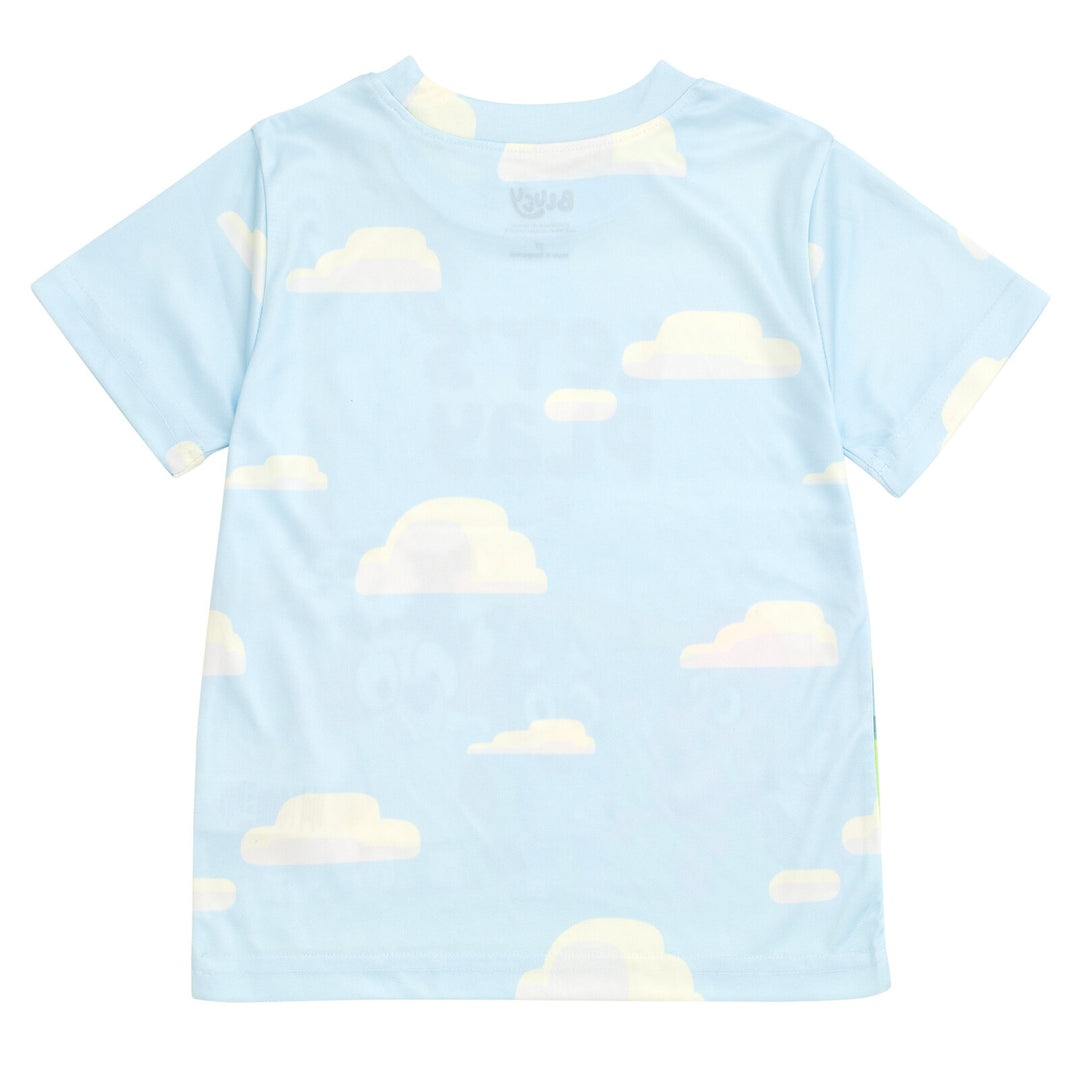 Bluey Boys' 3-Pack Athletic T-Shirts Navy Teal Lime