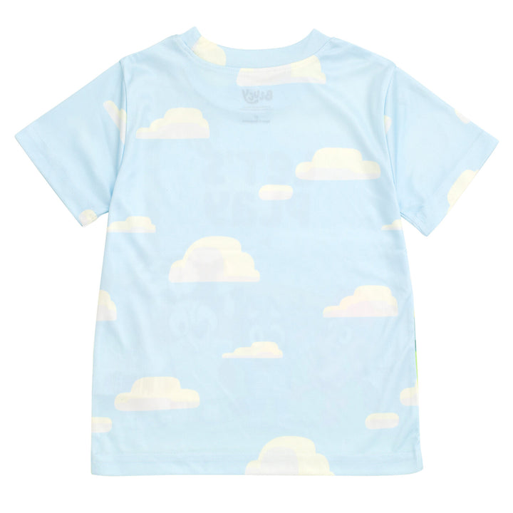 Bluey Boys' T-Shirt and Sublimated Shorts Set Forest Green