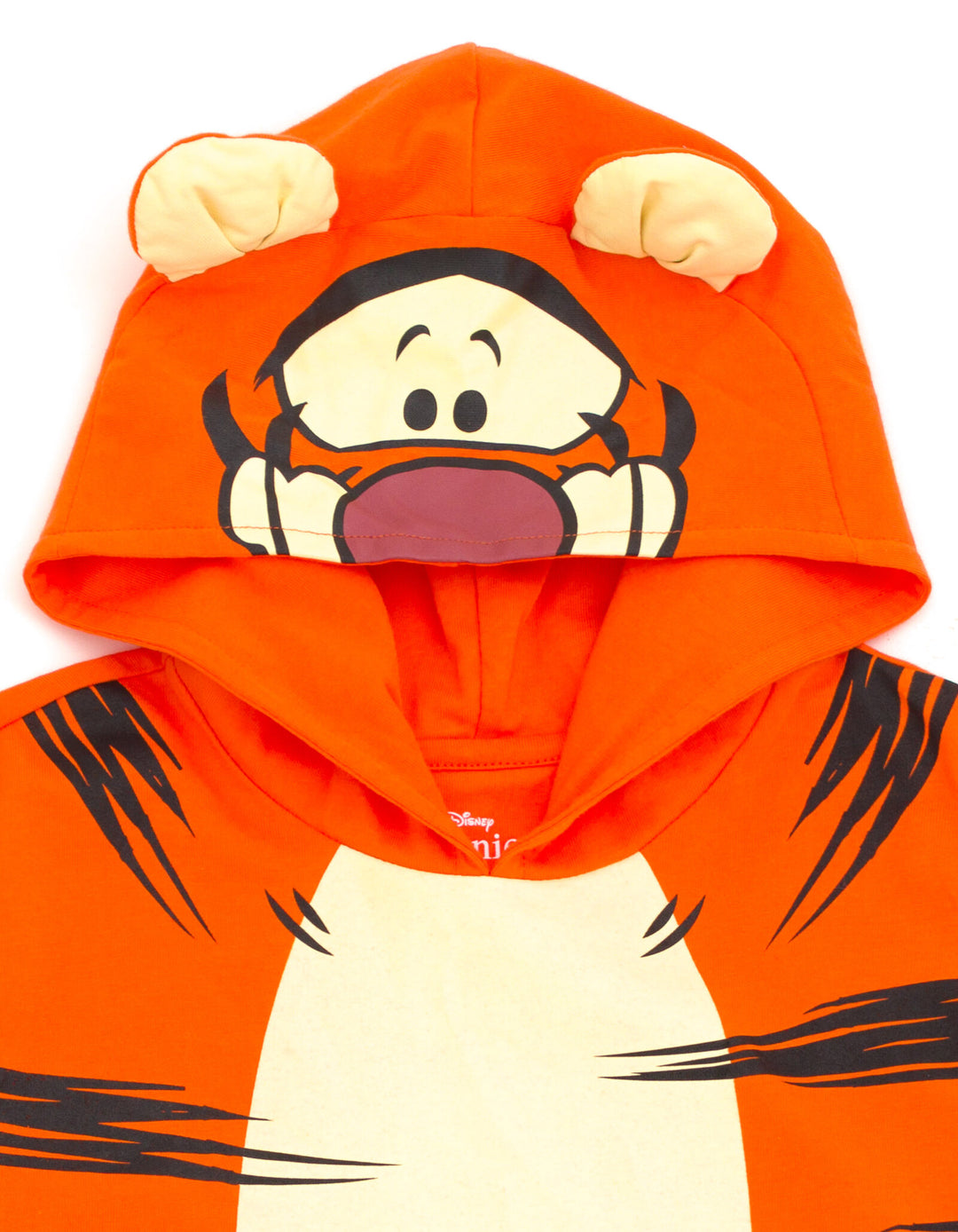 Disney Winnie the Pooh Tigger Boys' Cosplay Short Sleeve Hooded T-Shirt Orange Black