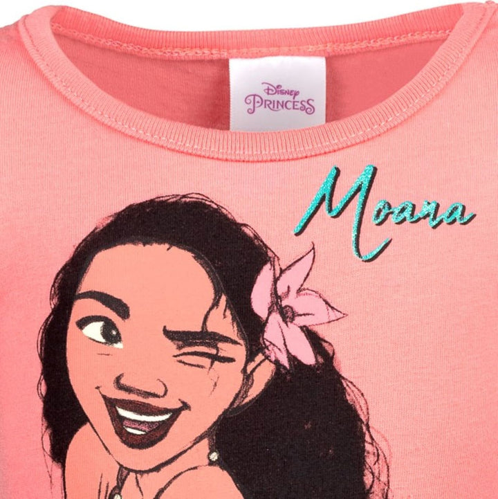 Moana Girls' Flutter Sleeve Tulle Tutu Dress Salmon