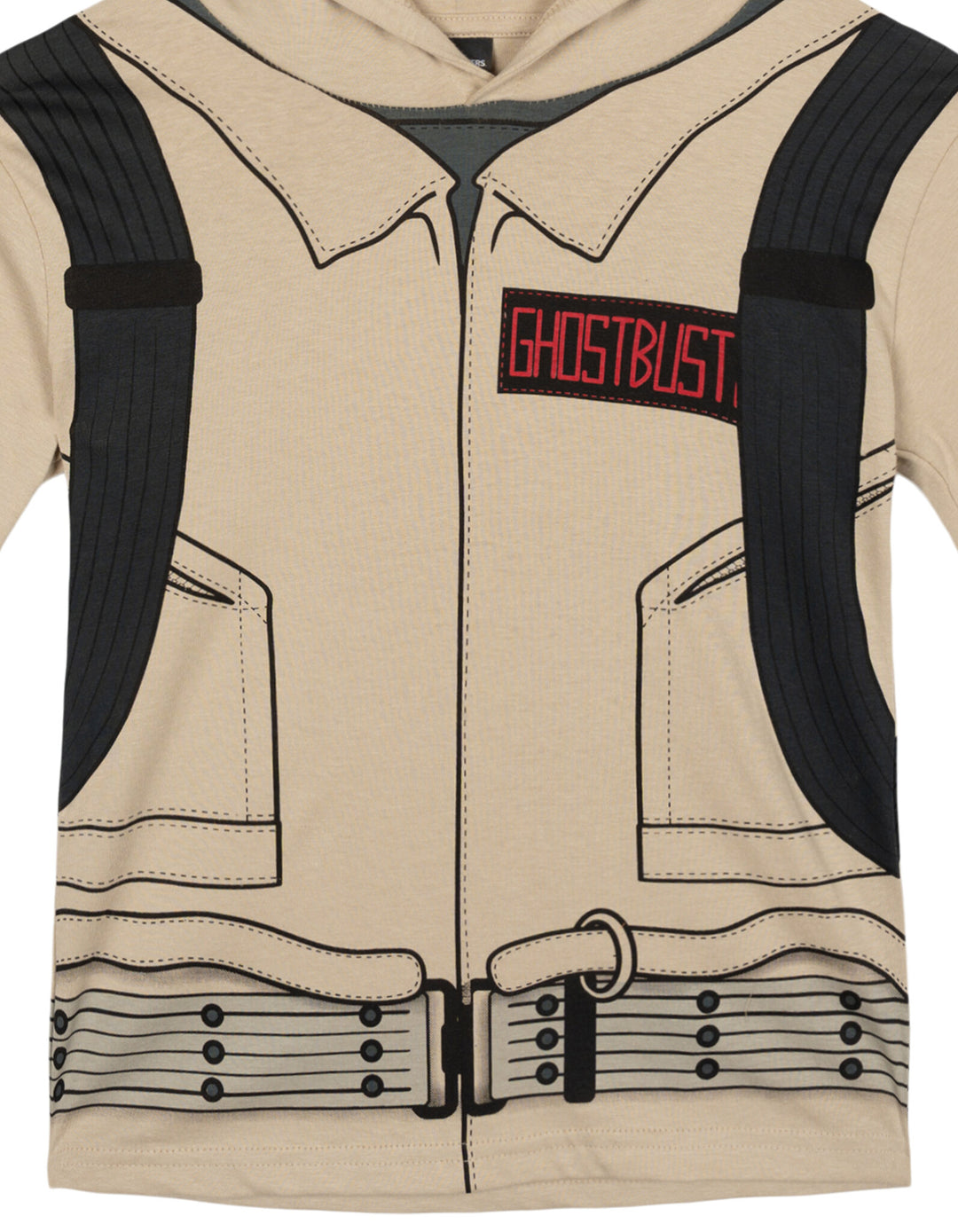 Ghostbusters Boys' Cosplay Hooded T-Shirt Uniform Khaki
