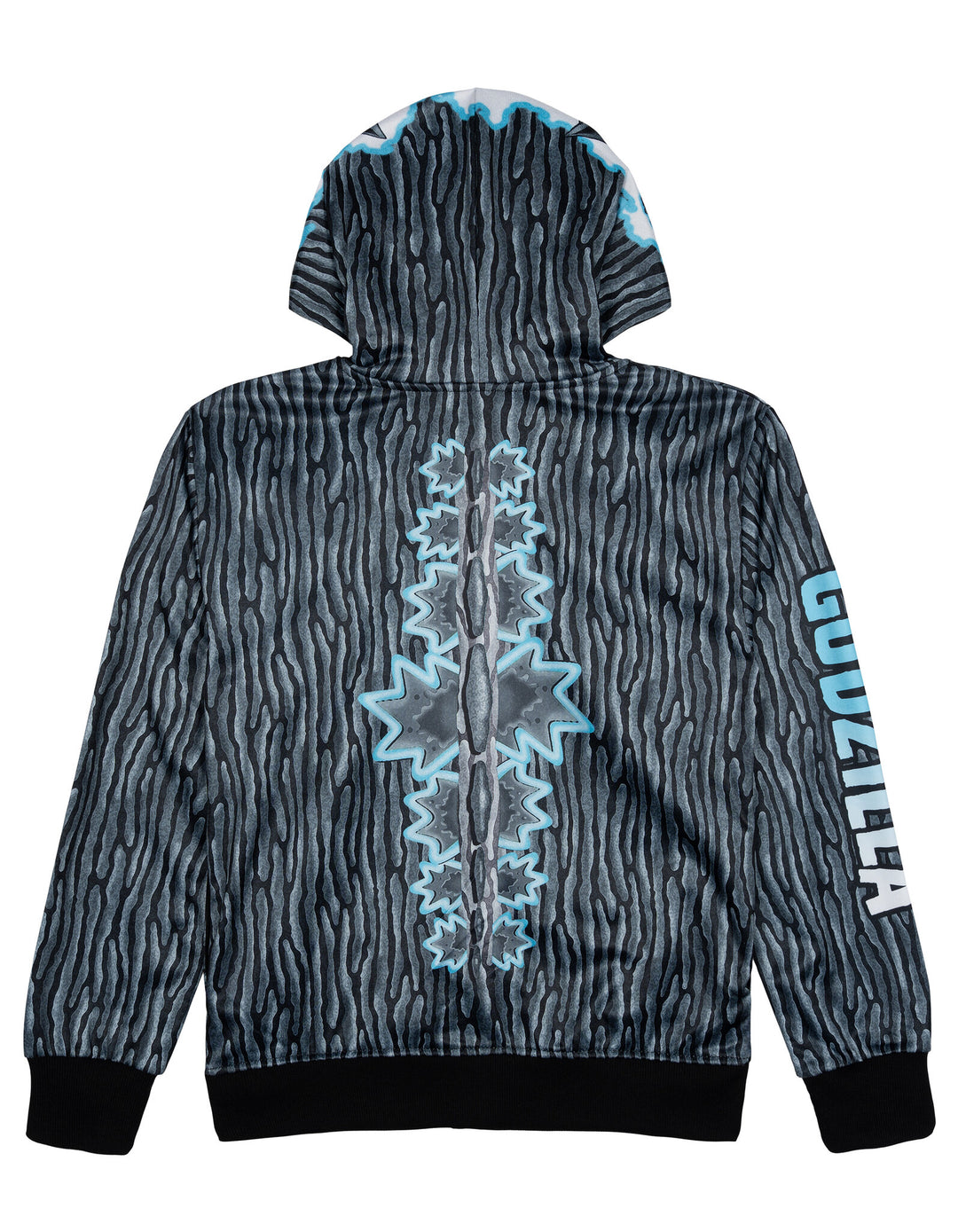 Godzilla Boys' Cosplay Fleece Zip-Up Hoodie Charcoal