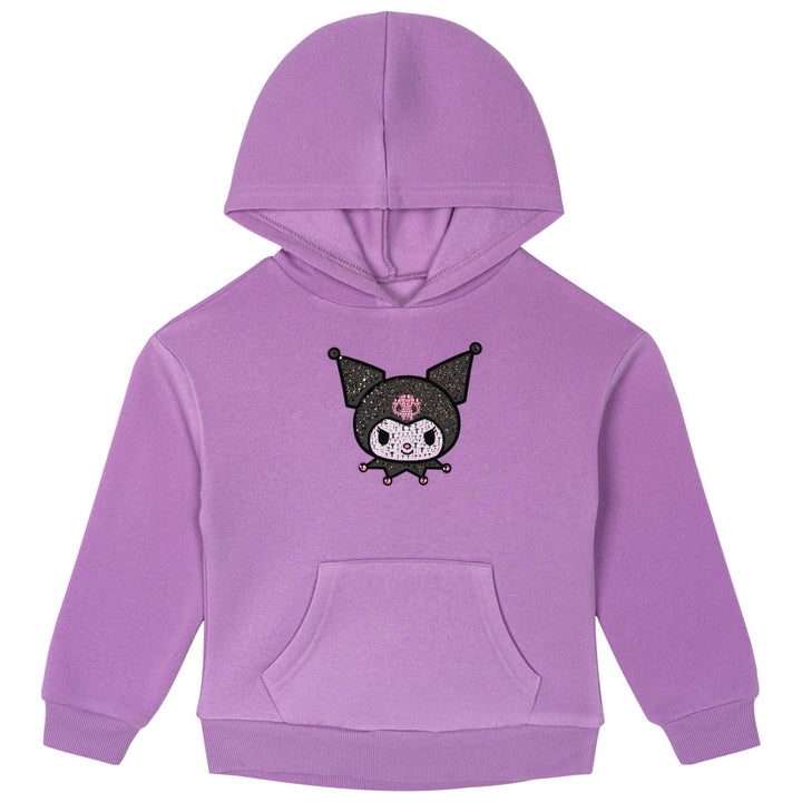 Hello Kitty Girls' Fleece Hoodie Kuromi Violet