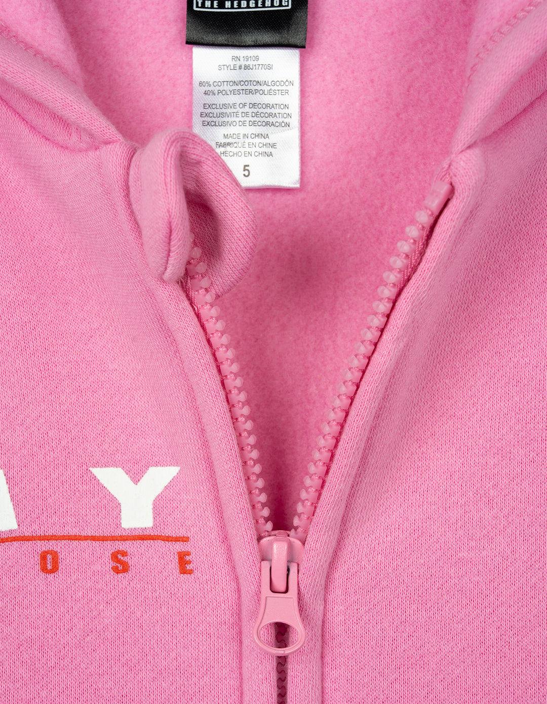 SEGA Sonic the Hedgehog Amy Rose Girls' Fleece Cosplay Zip-Up Hoodie Pink