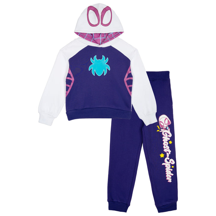Marvel Spidey and His Amazing Friends Ghost-Spider Hoodie and Pants Set Purple