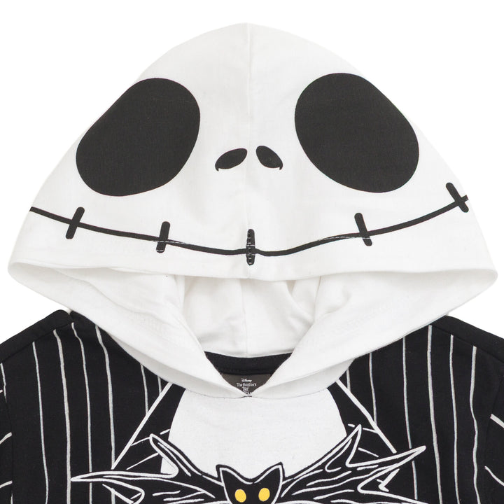 Nightmare Before Christmas Jack Skellington Boys' Cosplay Short Sleeve Hooded T-Shirt Suit