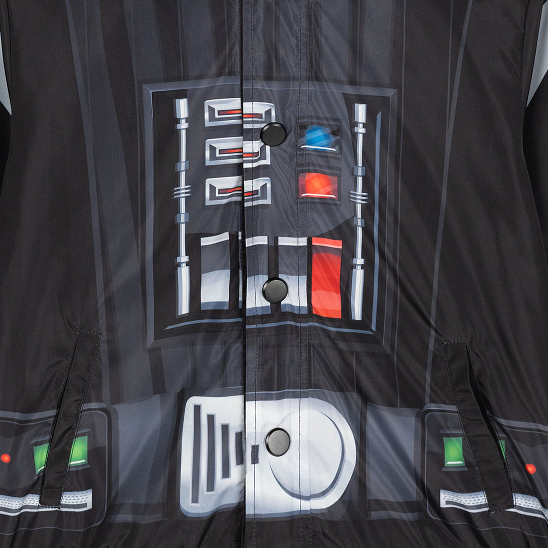 Star Wars Darth Vader Boys' Cosplay Hooded Bomber Jacket Black