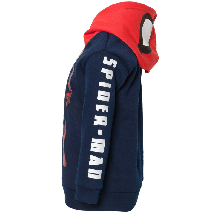 Marvel Spider-Man Boys' Cosplay Fleece Pullover Hoodie Navy Red