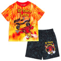Monster Jam El Toro Loco Boys' 2-Piece Pajama Tee and Shorts Set Orange