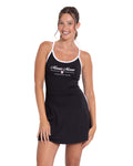 Minnie Mouse Women's Sleeveless Athletic Skater Dress Black White