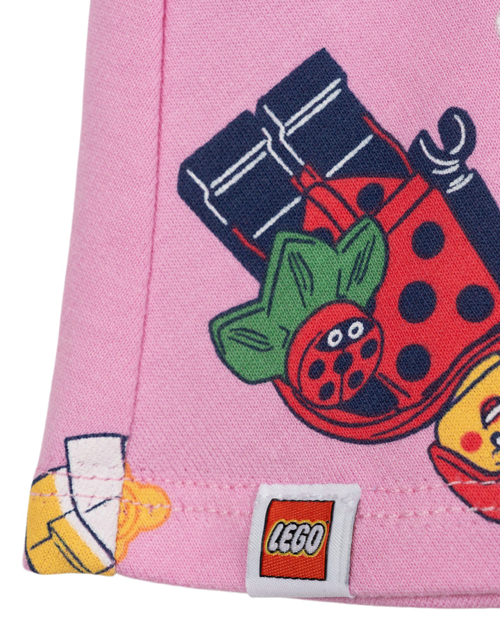LEGO Girls' Skater Dress Pink Ladybug Girl