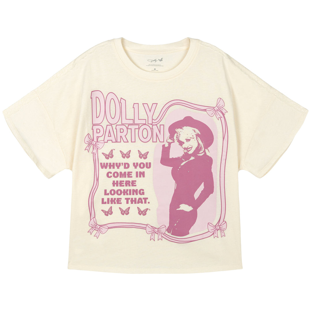 Dolly Parton Women's Short Sleeve T-Shirt Vanilla Cream