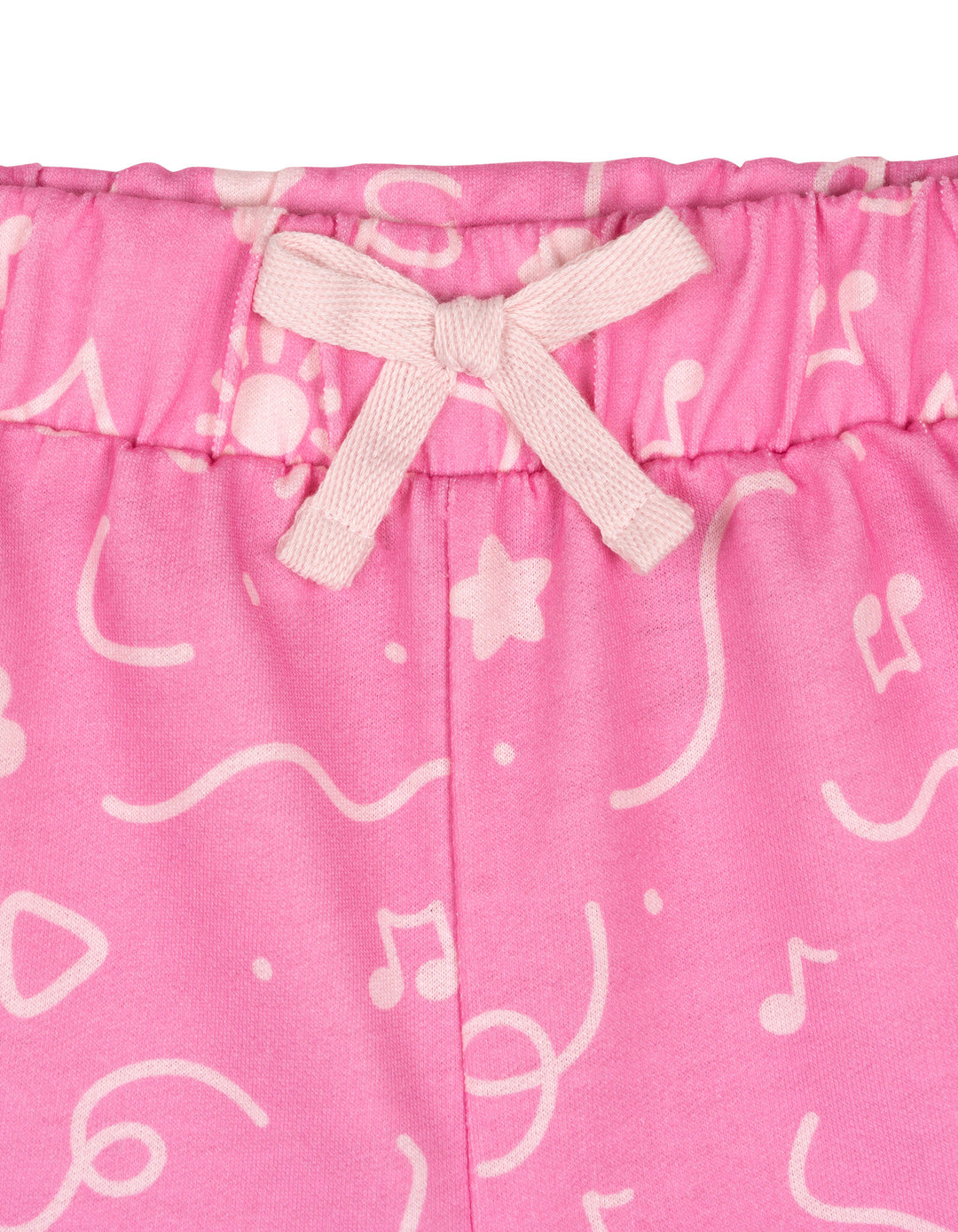 Ms. Rachel Toddler Girls' 2-Piece T-Shirt and Shorts Set Pink Music Notes