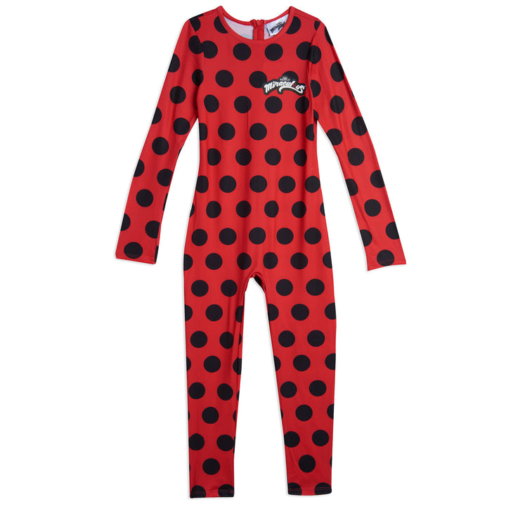 Miraculous Ladybug Girls' Cosplay One Piece Jumpsuit Set Red