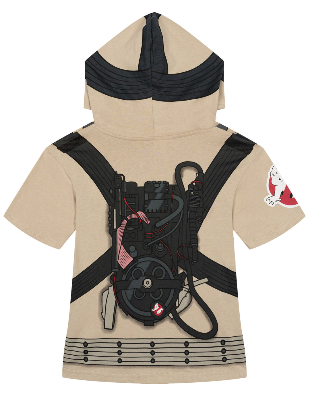 Ghostbusters Boys' Cosplay Hooded T-Shirt Uniform Khaki