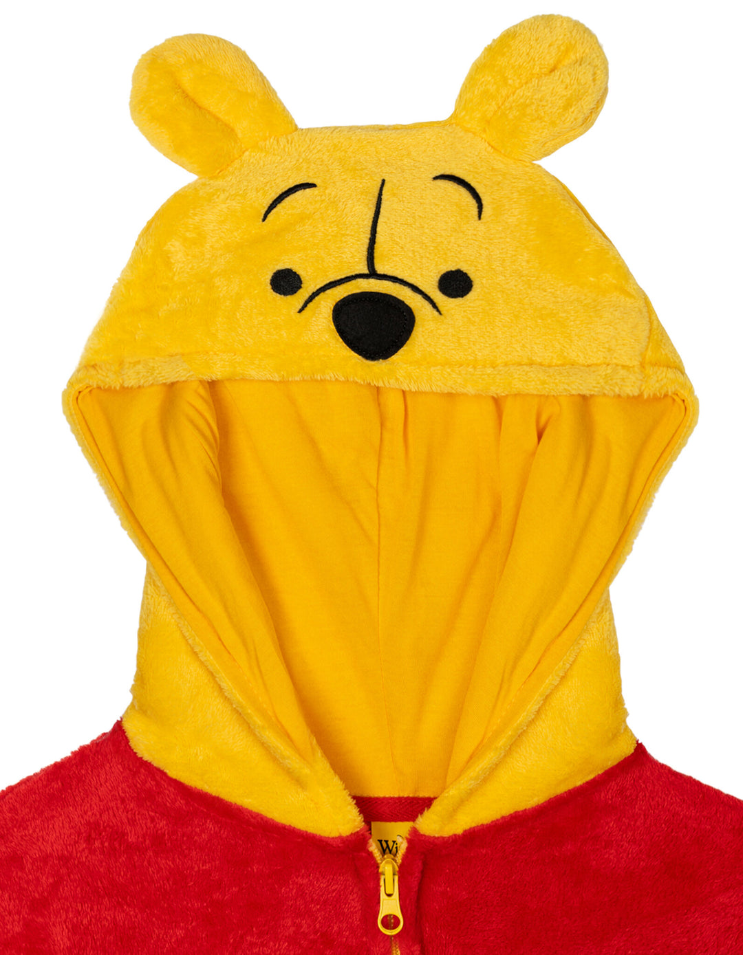 Disney Winnie the Pooh Adult Men or Women Cosplay Hooded One Piece Pajamas Red Yellow