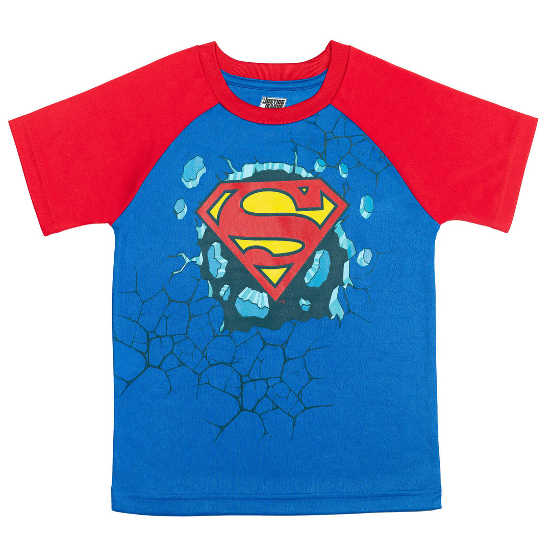 DC Comics Justice League Boys' 3-Pack Short Sleeve T-Shirts Multi
