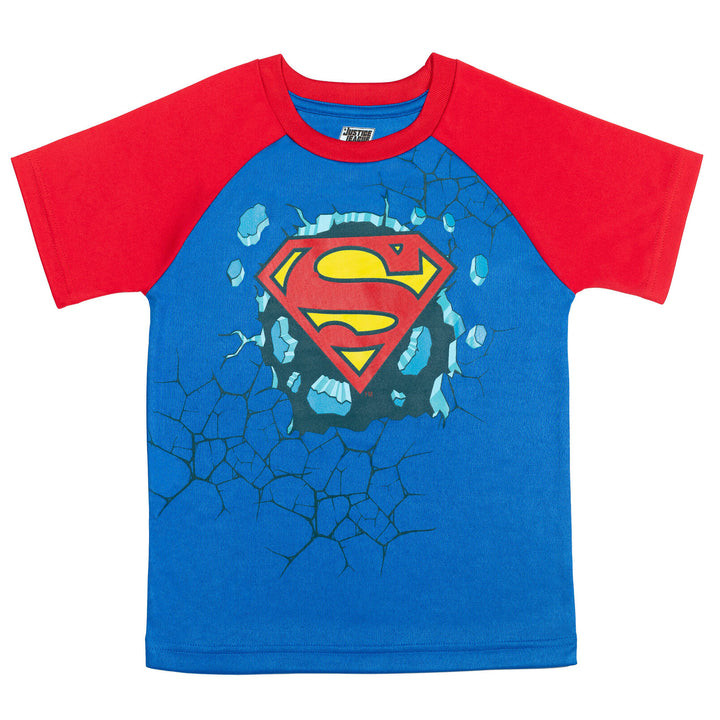 DC Comics Justice League Boys' 3-Pack Short Sleeve T-Shirts Multi