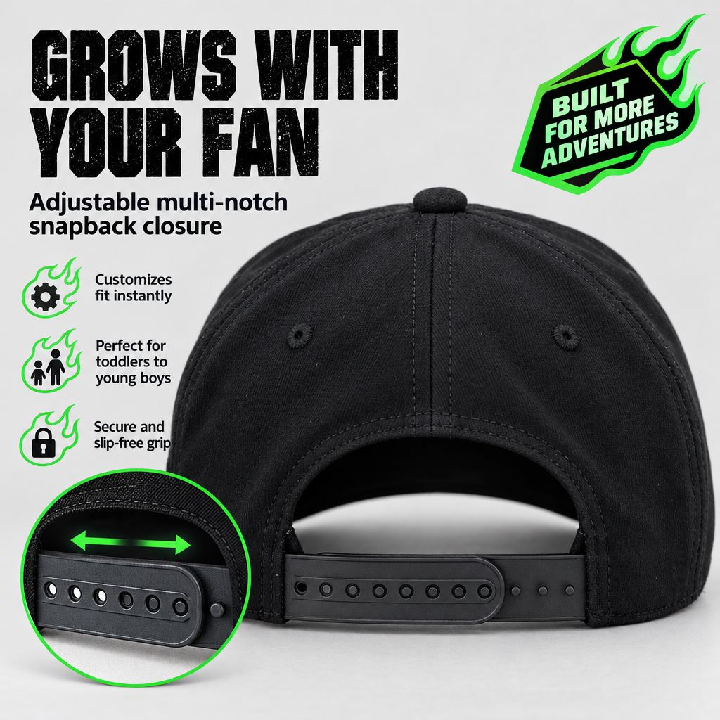 Monster Jam Grave Digger Boys' Baseball Cap Black