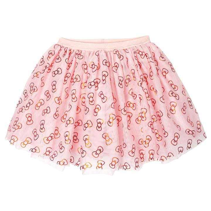 Hello Kitty Girls' 2-Piece Sweatshirt and Tulle Skirt Set Pink Red