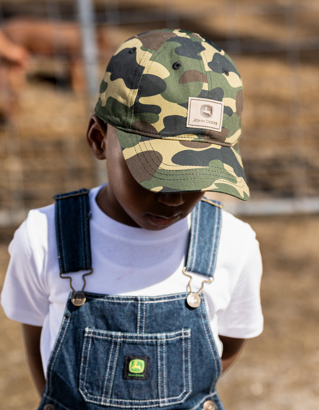 John Deere Youth Boys' Strapback Baseball Cap Hunter Camo