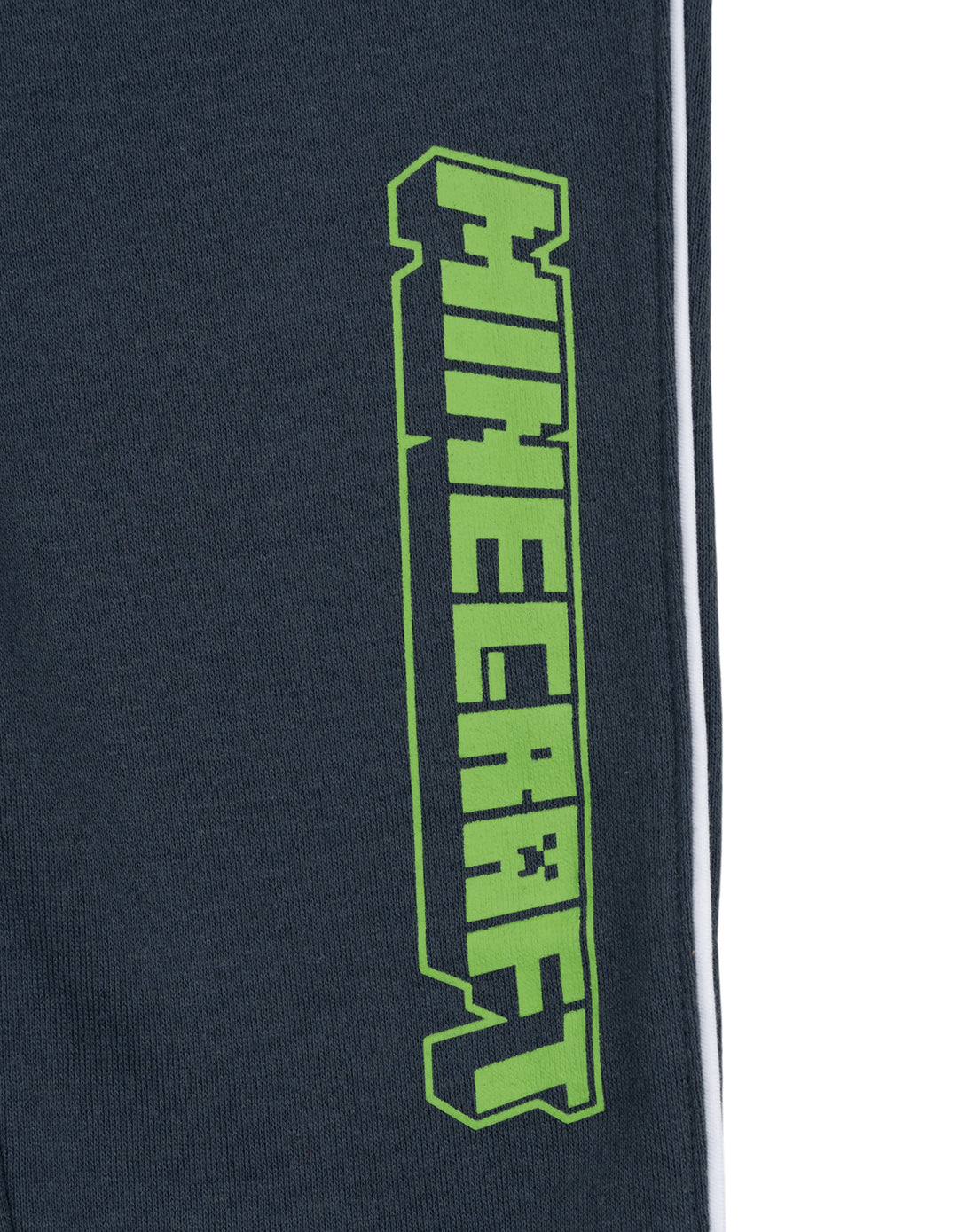 Minecraft Boys' Fleece 2-Piece Sweatshirt and Pants Set Dark Navy Creeper