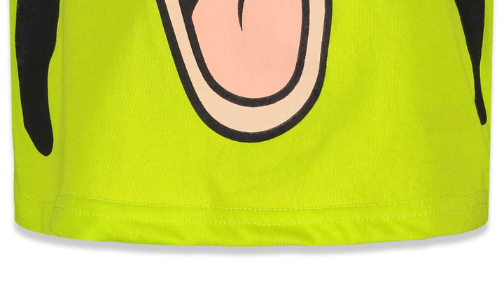 Disney Mickey Mouse Goofy Boys' Short Sleeve Graphic T-Shirt Lime Green