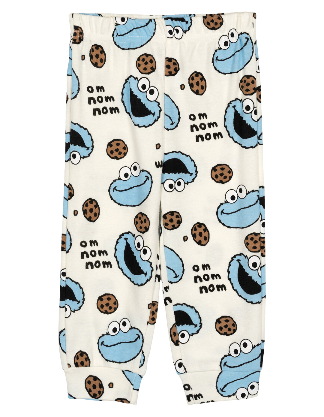 Sesame Street Cookie Monster Baby 3-Piece Bodysuit Pants and Hat Set Blue