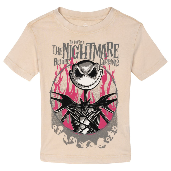 Nightmare Before Christmas Jack Skellington Short Sleeve T-Shirt Sandshell Wash
