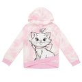 Disney The Aristocats Marie Girls' Fleece Pullover Hoodie Pink Tie Dye