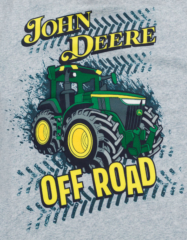 John Deere Boys' Pajama Shirt and Pants Set Green Black