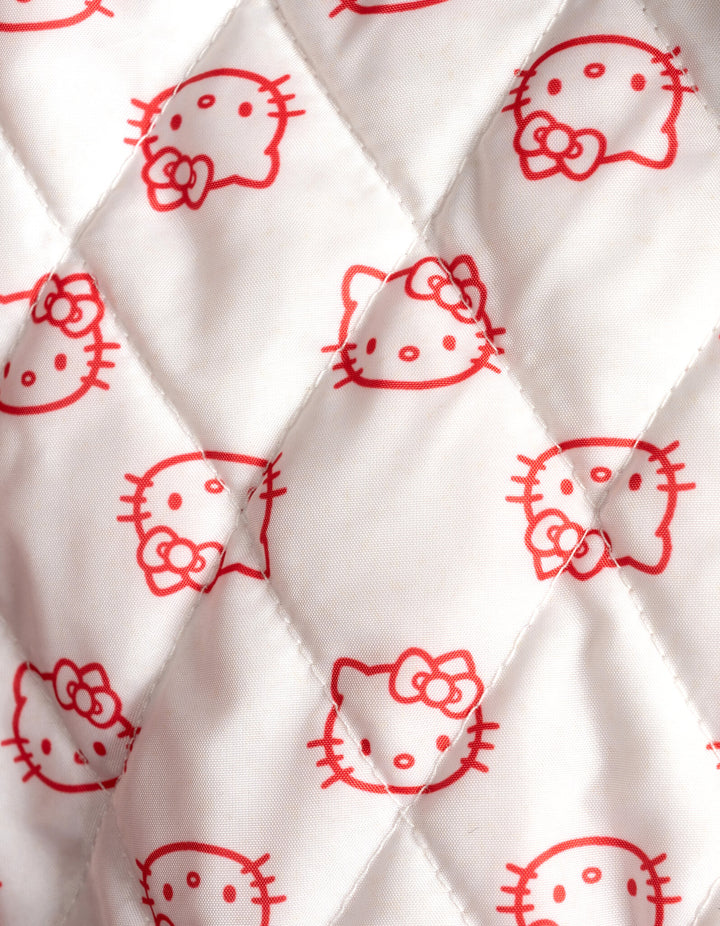 Hello Kitty Girls' Varsity Bomber Jacket Red Plaid