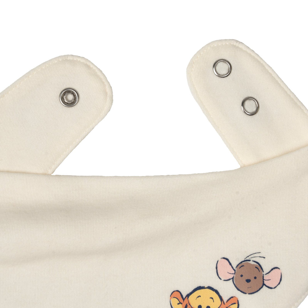 Disney Winnie the Pooh Baby 4-Piece Bodysuit Pants Bib and Hat Set Tusk