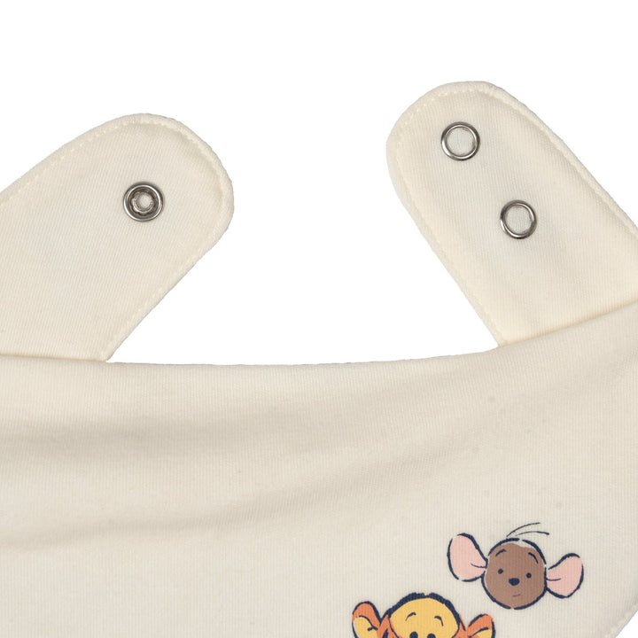 Disney Winnie the Pooh Baby 4-Piece Bodysuit Pants Bib and Hat Set Tusk