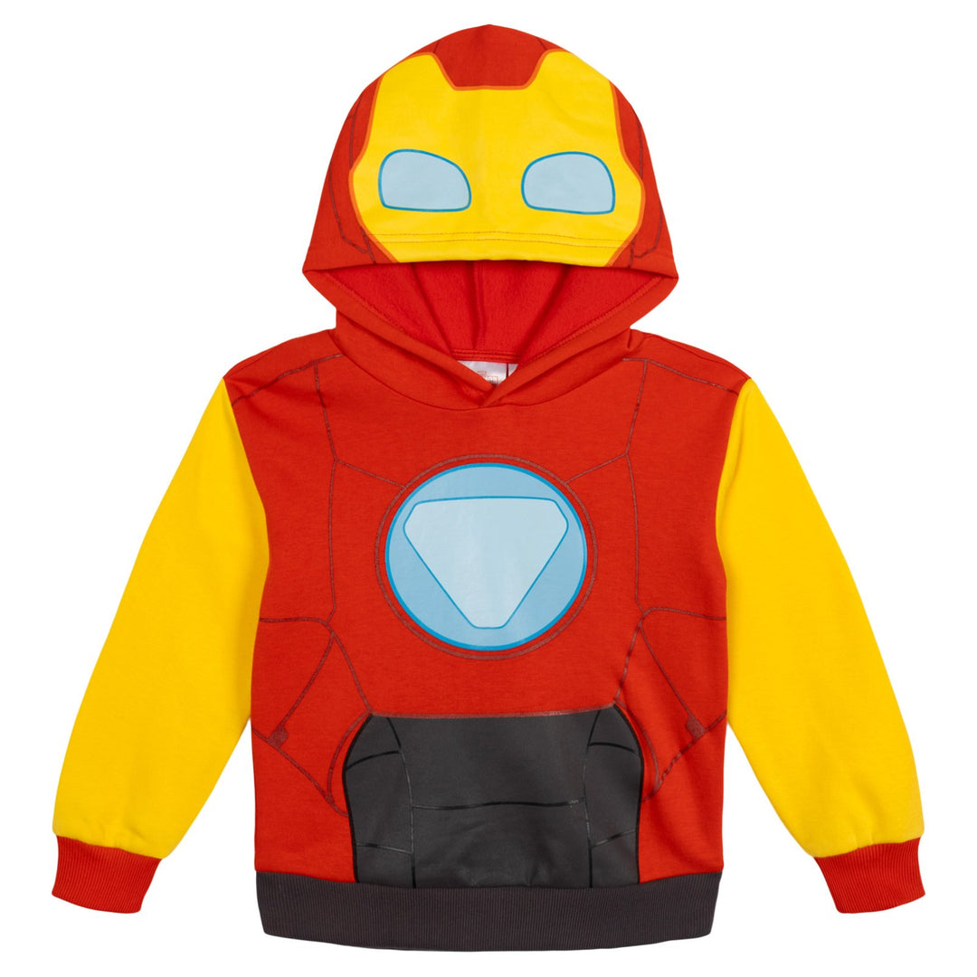 Marvel Iron Man and His Awesome Friends Hoodie and Pants Set Red Yellow