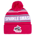 Monster Jam Sparkle Smash Girls' Knit Beanie Hat Pink