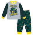 John Deere Boys' Pajama Shirt and Pants Set Green Black