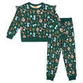 Paw Patrol Girls' Fleece 2-Piece Sweatshirt and Joggers Set Skye Everest Green