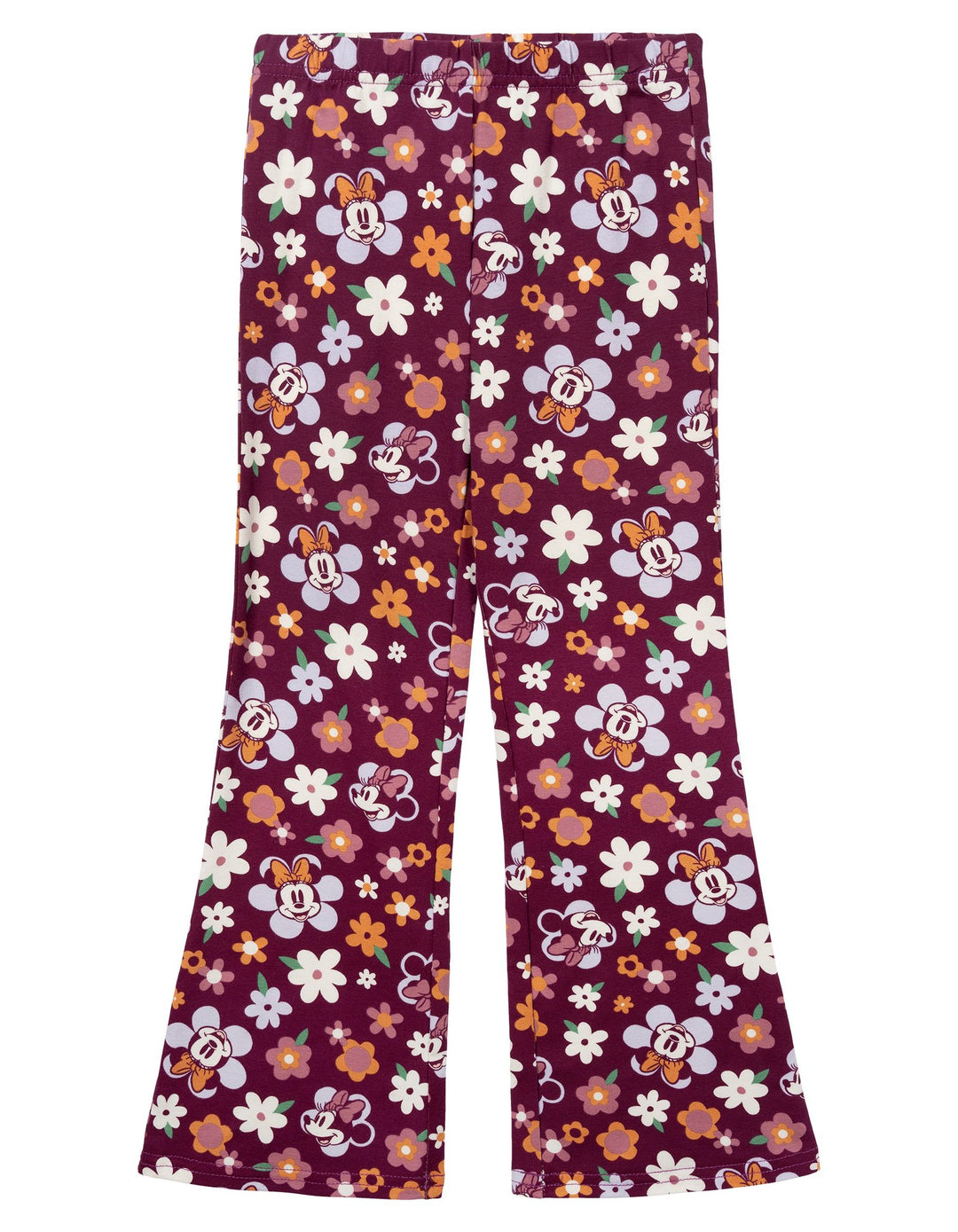 Minnie Mouse Girls' 2-Piece Sweatshirt and Flare Leggings Set Retro Plum