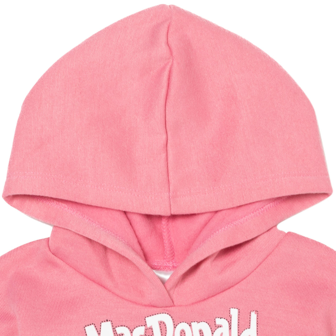 Cocomelon JJ Girls' Fleece Hoodie and Leggings Set Pink Heather Grey
