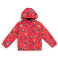 Cars Boys' Fleece Hooded Rain Jacket Lightning McQueen Red
