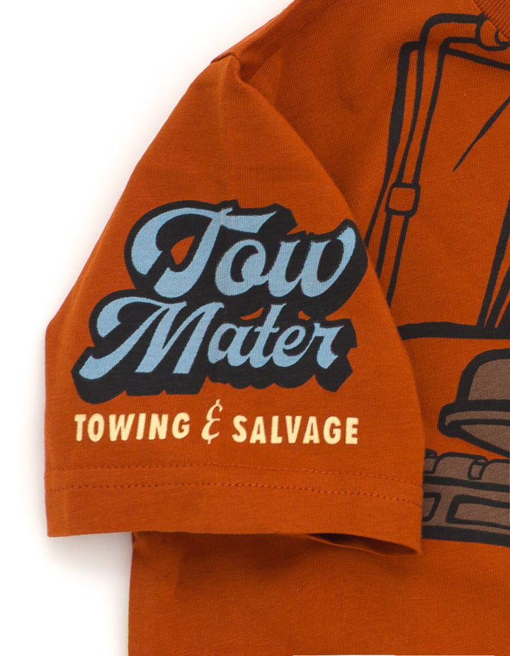 Cars Mater Men's Cosplay Short Sleeve T-Shirt Tow Rust